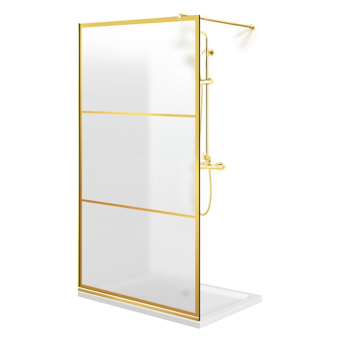 Paravan dus Walk-in, Perete dus Auriu, #Mat #Matt