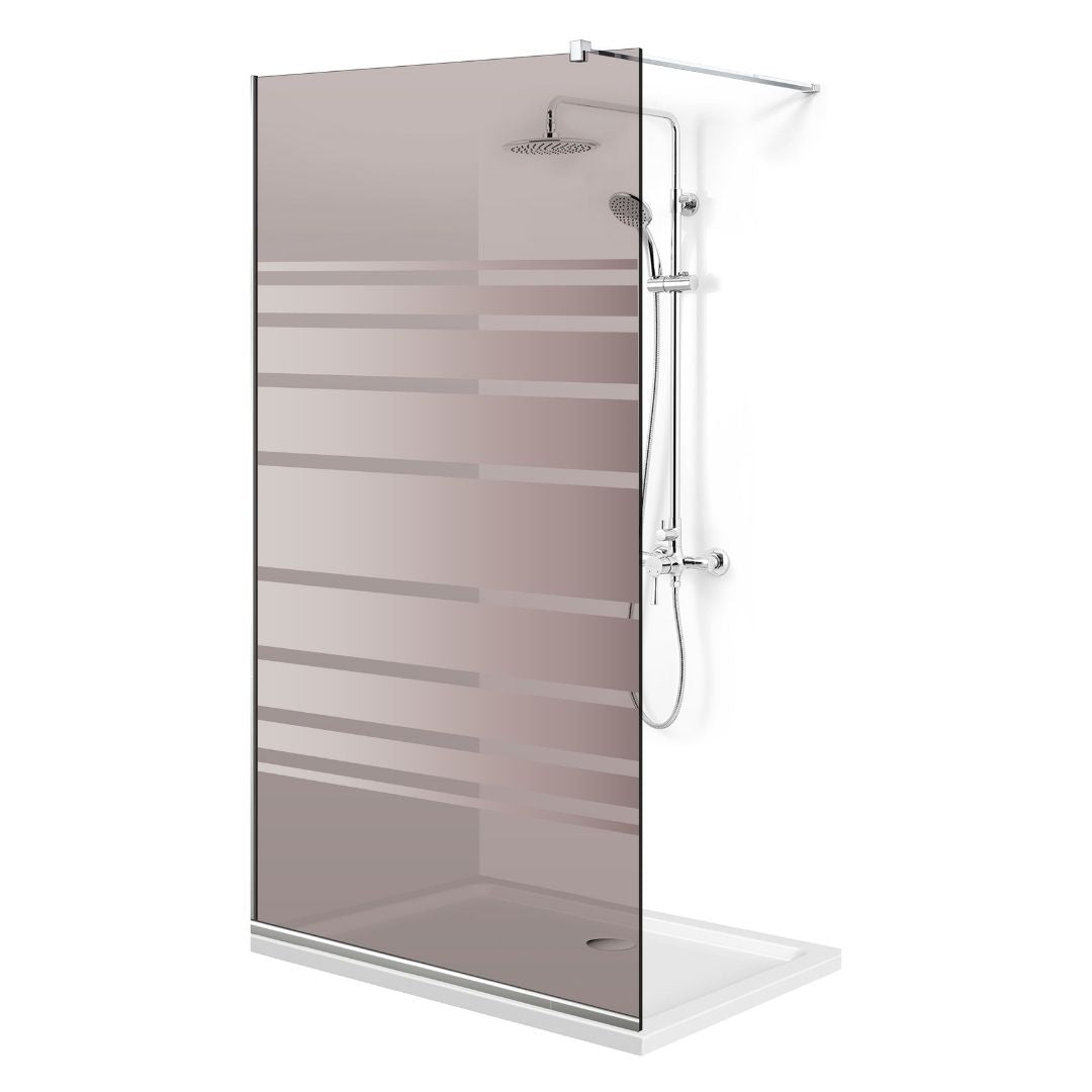 Paravan dus Walk-in, Perete dus Inox, #Bronz #Bronz