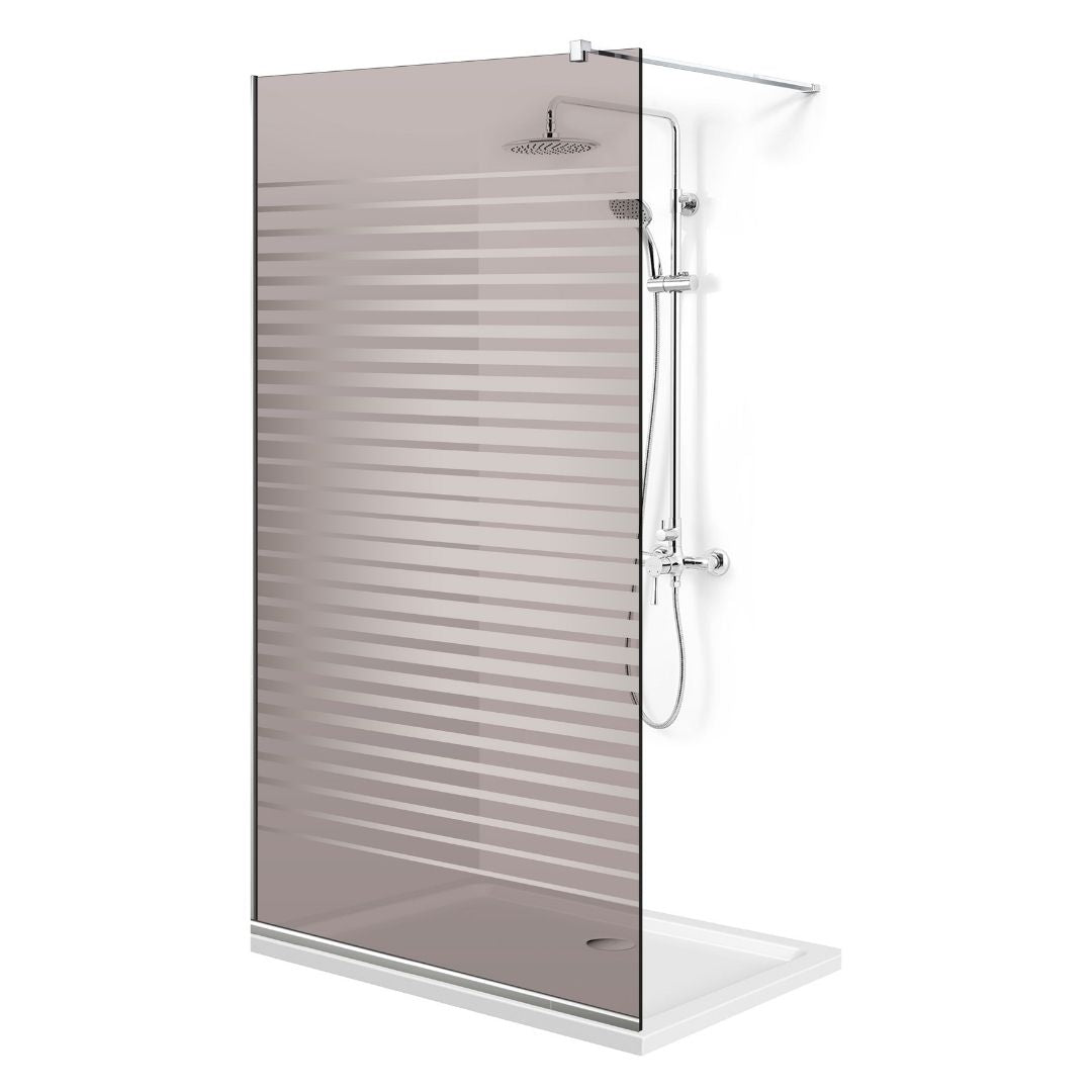 Paravan dus Walk-in, Perete dus Inox, #Bronz #Bronz