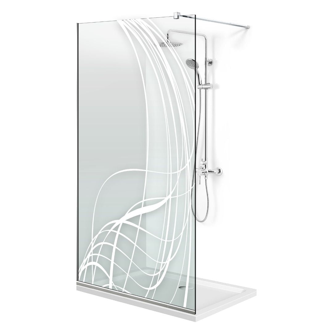 Paravan dus Walk-in, Perete dus Inox, #Clara #Víztiszta
