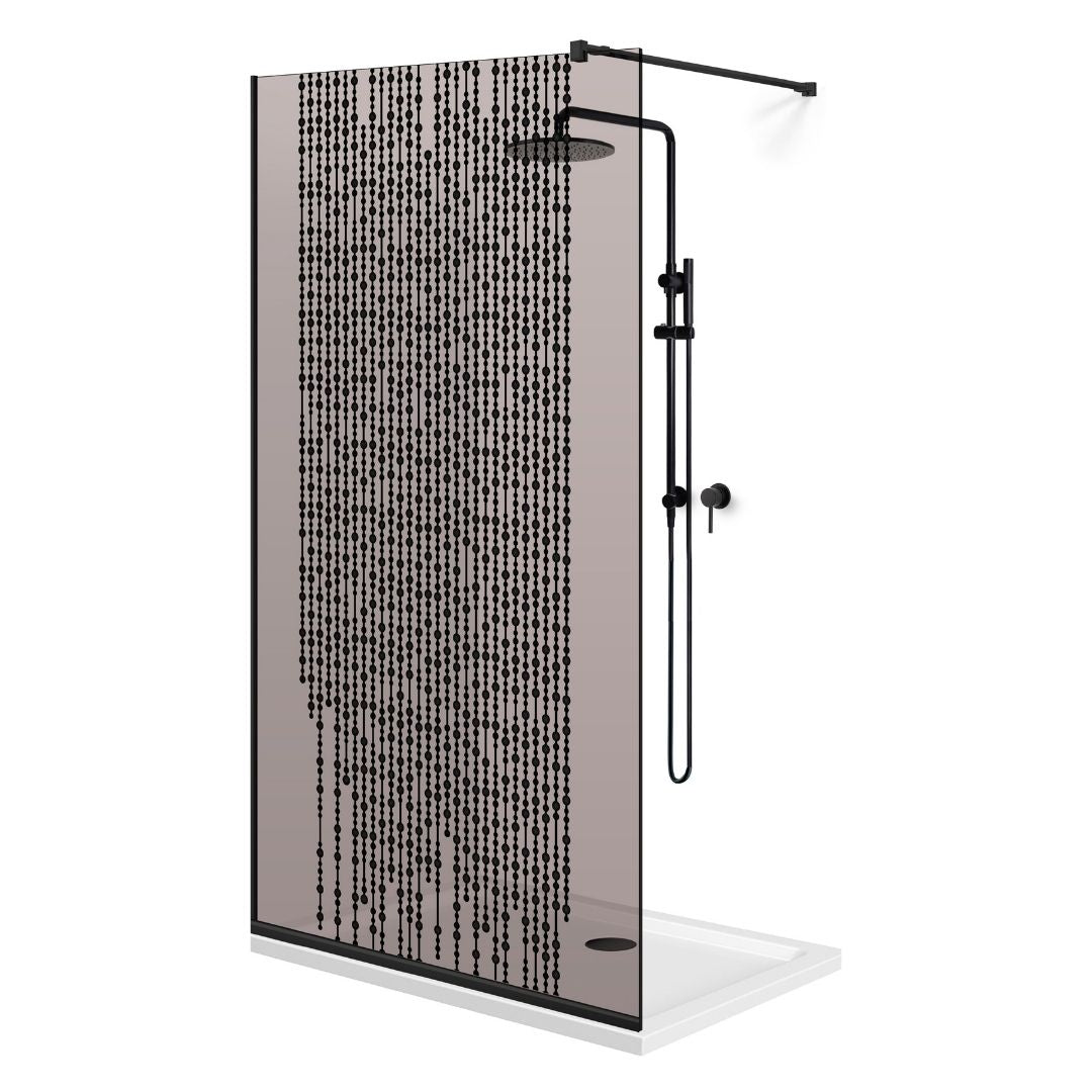 Paravan dus Walk-in, Perete dus Negru, #Bronz #Bronz