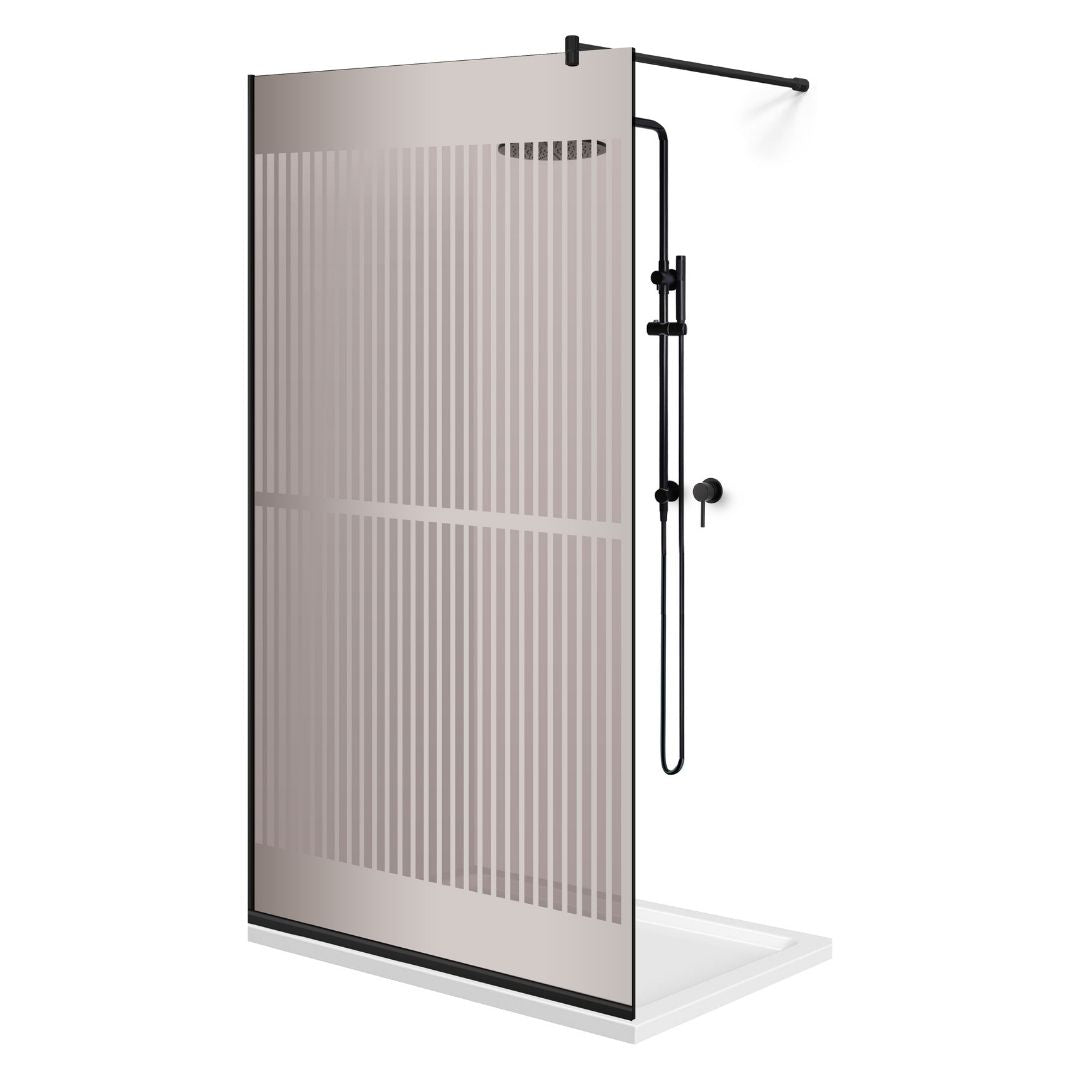 Paravan dus Walk-in, Perete dus Negru, #Bronz #Bronz