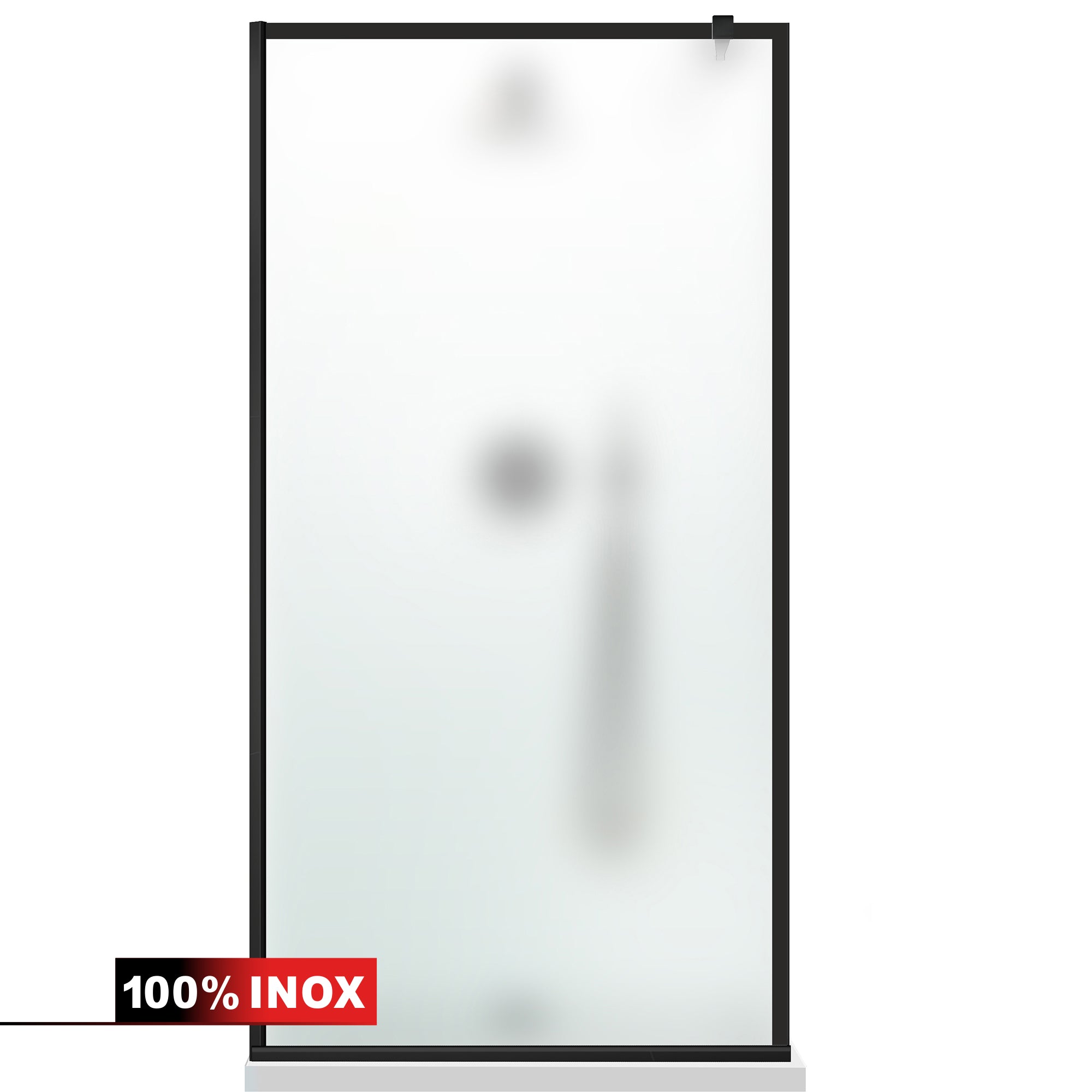Paravan dus Walk-in, Perete dus Negru, #Mat #Matt