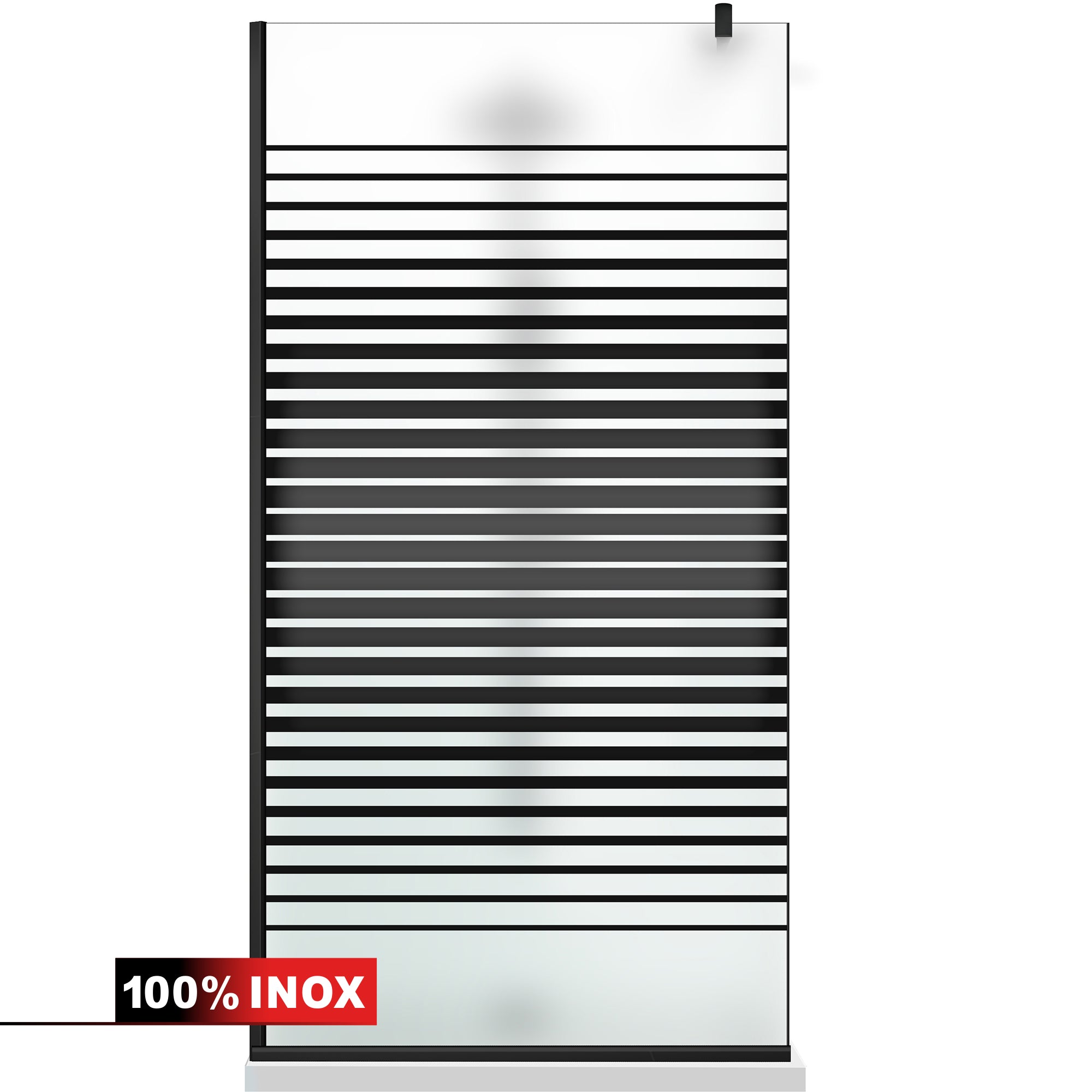 Paravan dus Walk-in, Perete dus Negru, #Mat #Matt
