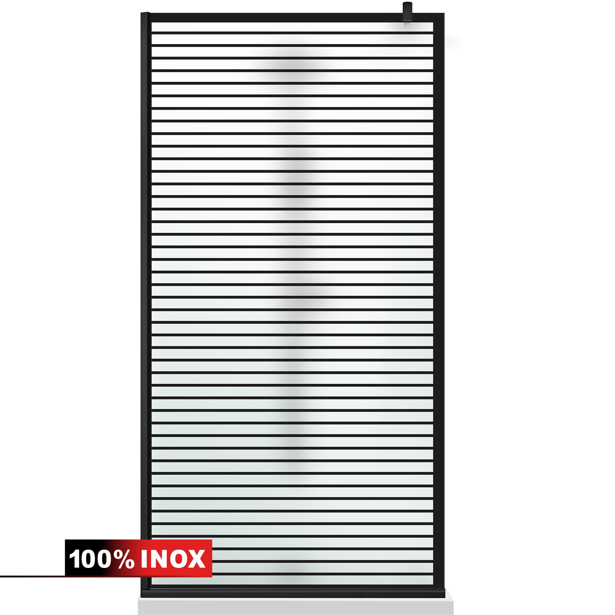 Paravan dus Walk-in, Perete dus Negru, #Mat #Matt