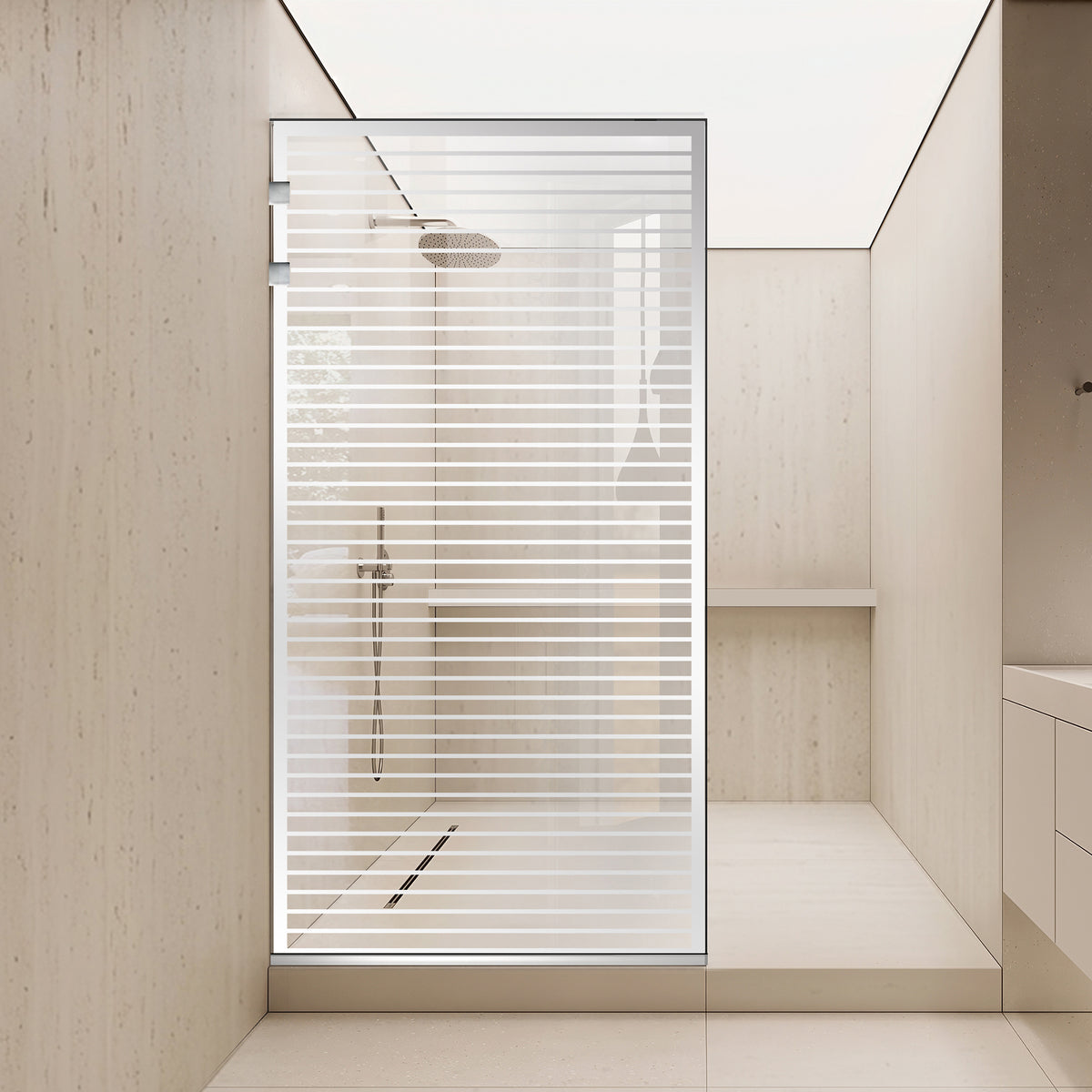 Parois de Douche Walk-in, parete doccia Acciaio inox, #Trasparente