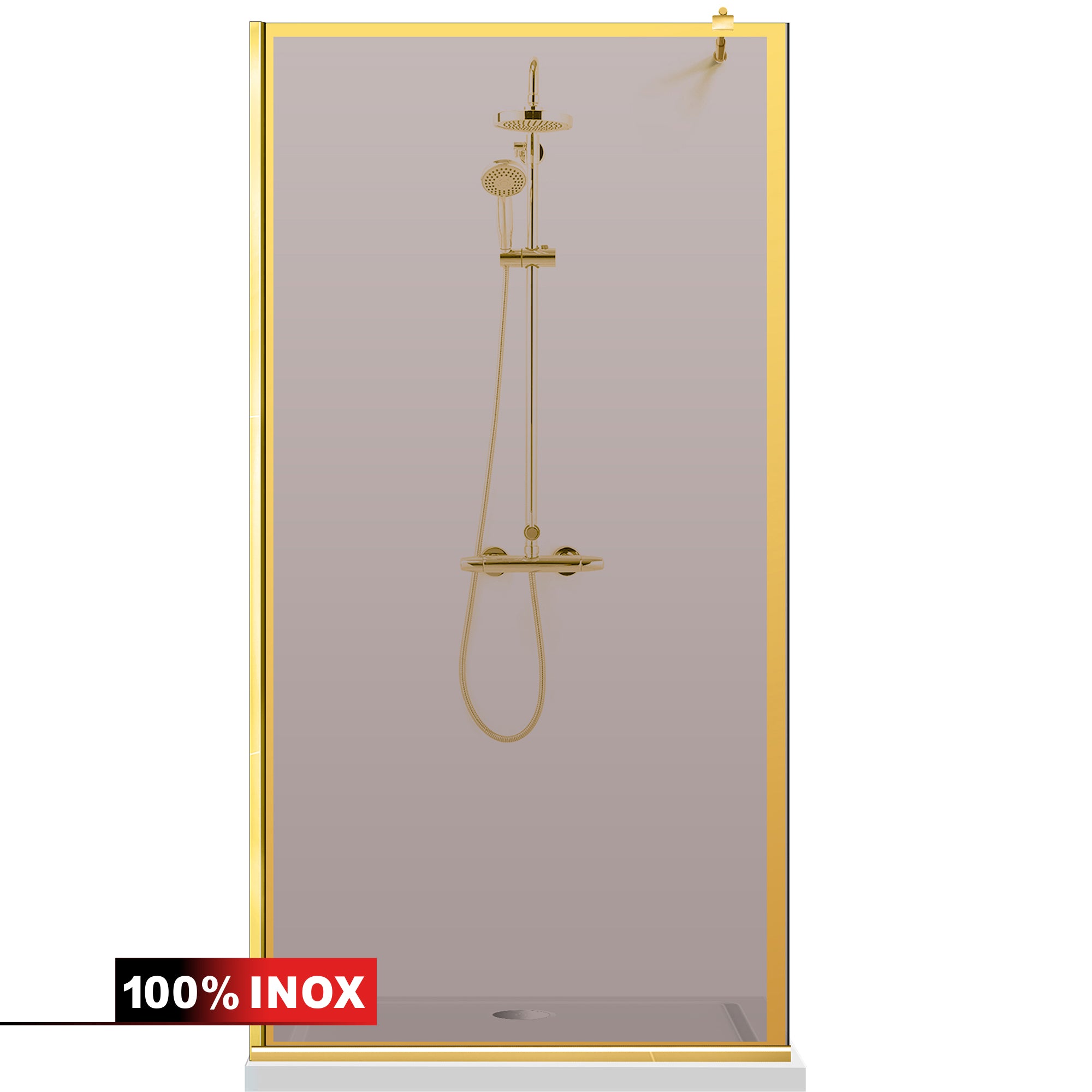 Paravan dus Walk-in, Perete dus Auriu, #Bronz #Bronz