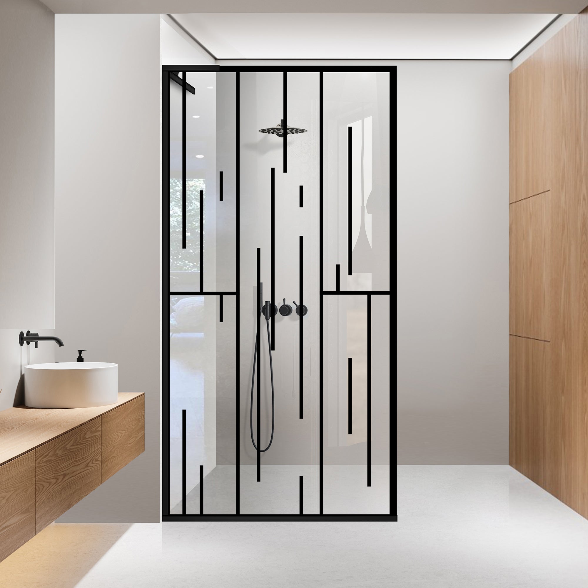 Paravan dus Walk-in, Perete dus Inox, #Clara #Víztiszta