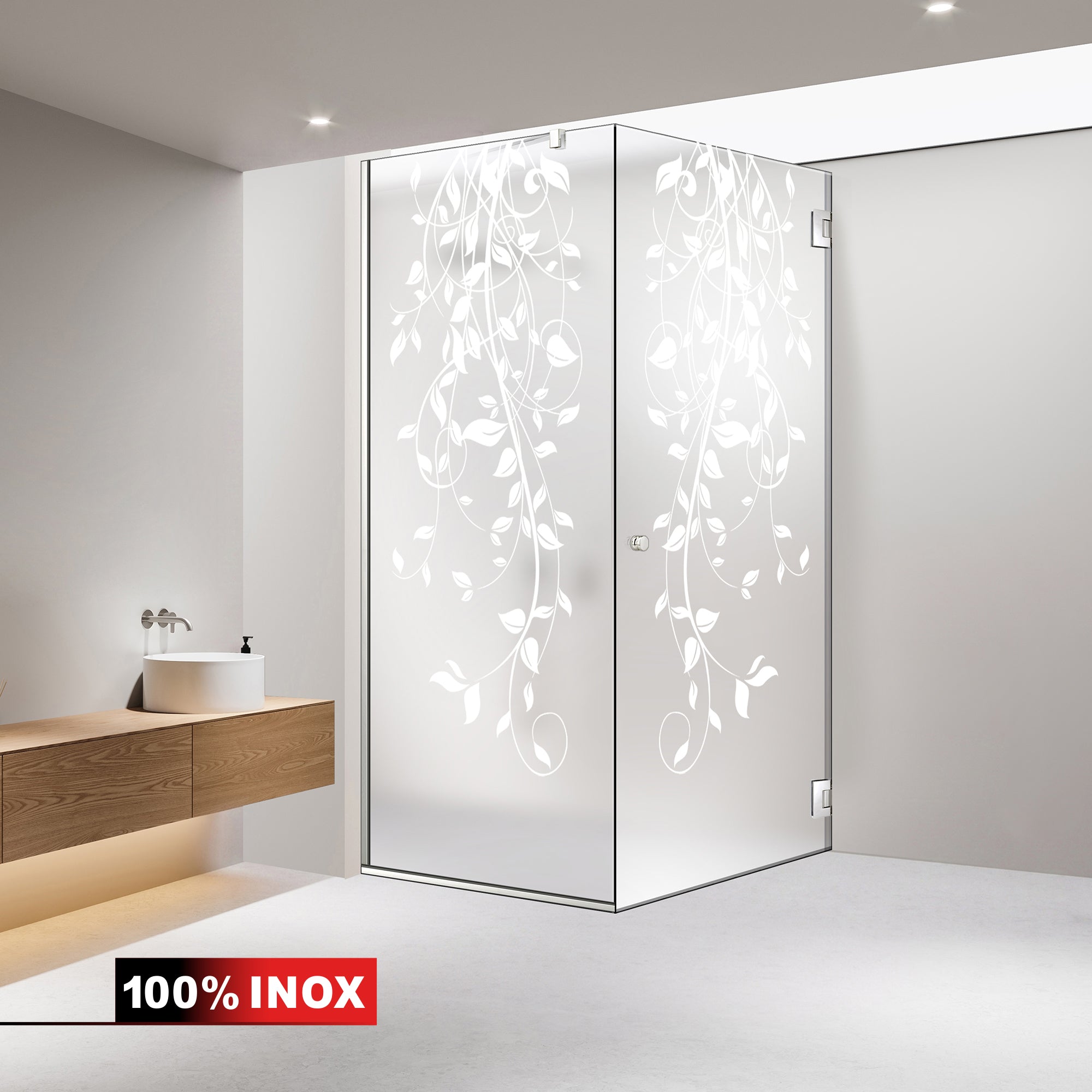 Cabina doccia con porta battente #Satinato