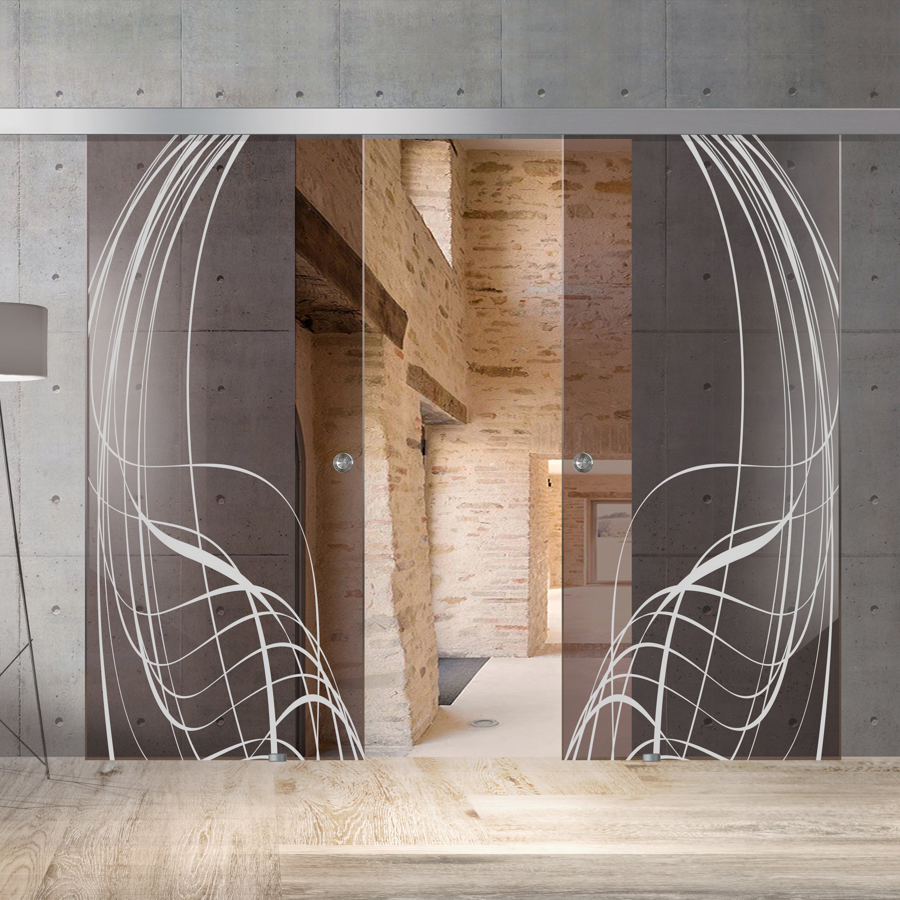 Usa sticla glisanta, Usa sticla interioara #Bronz