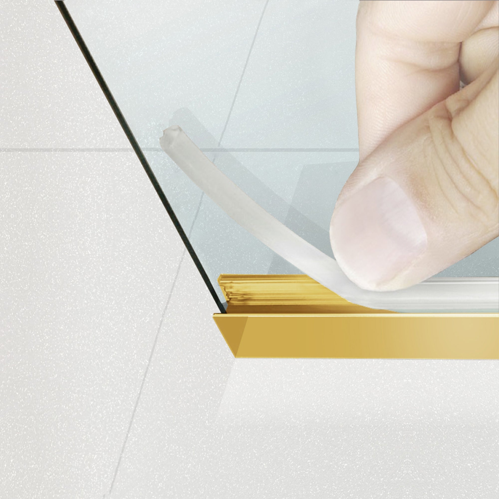 Paravan dus Walk-in, Perete dus Auriu, #Clara #Víztiszta