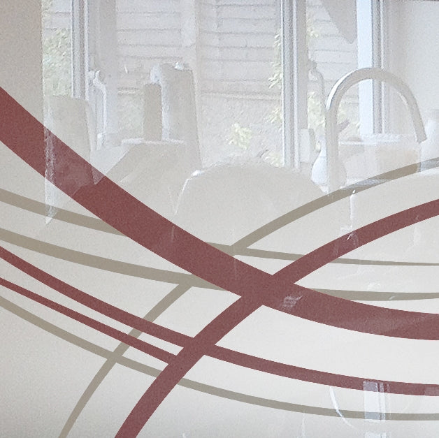Vetro verniciato per rivestimenti cucina, modello LINEFLOW1