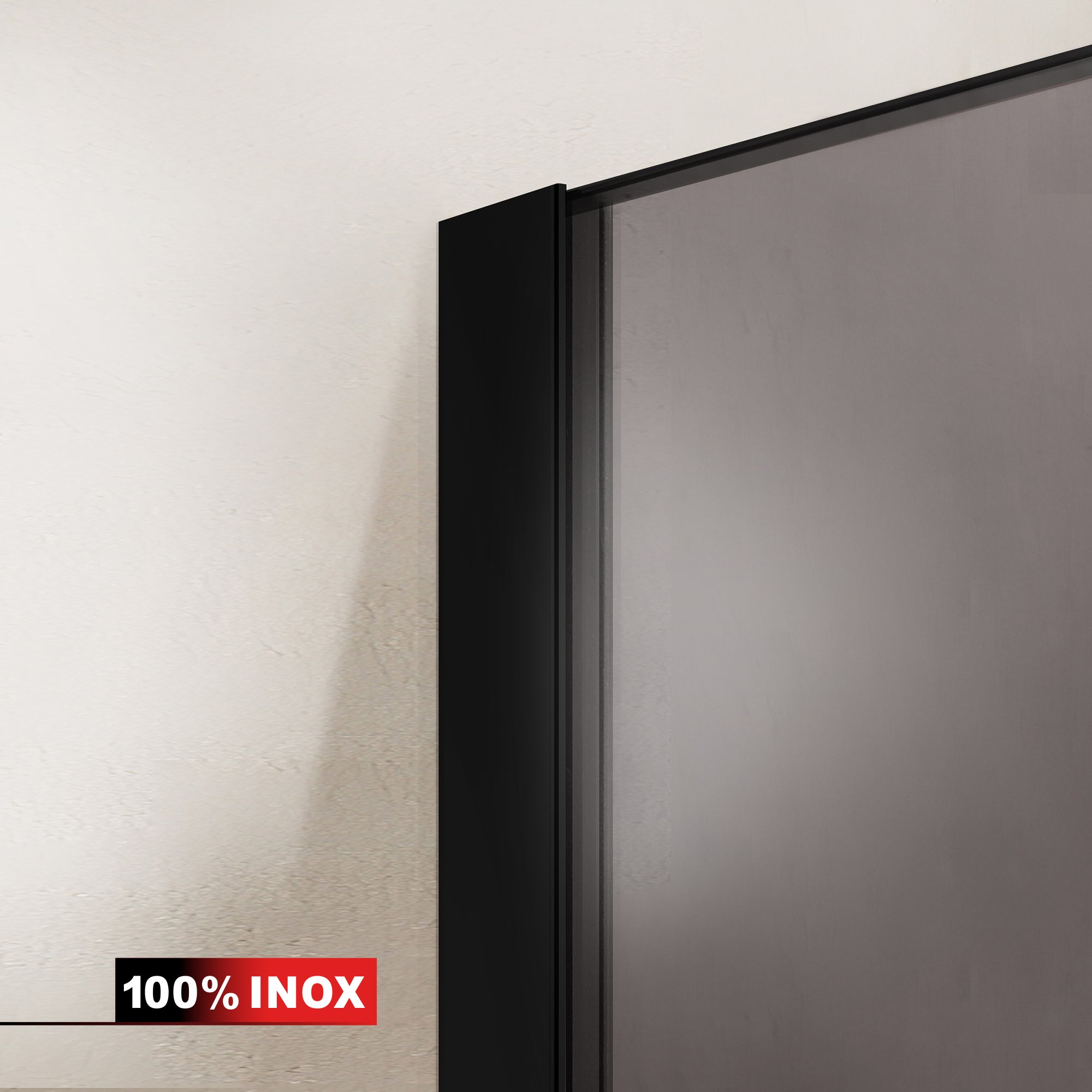 Cabina doccia con porta battente #Bronzo