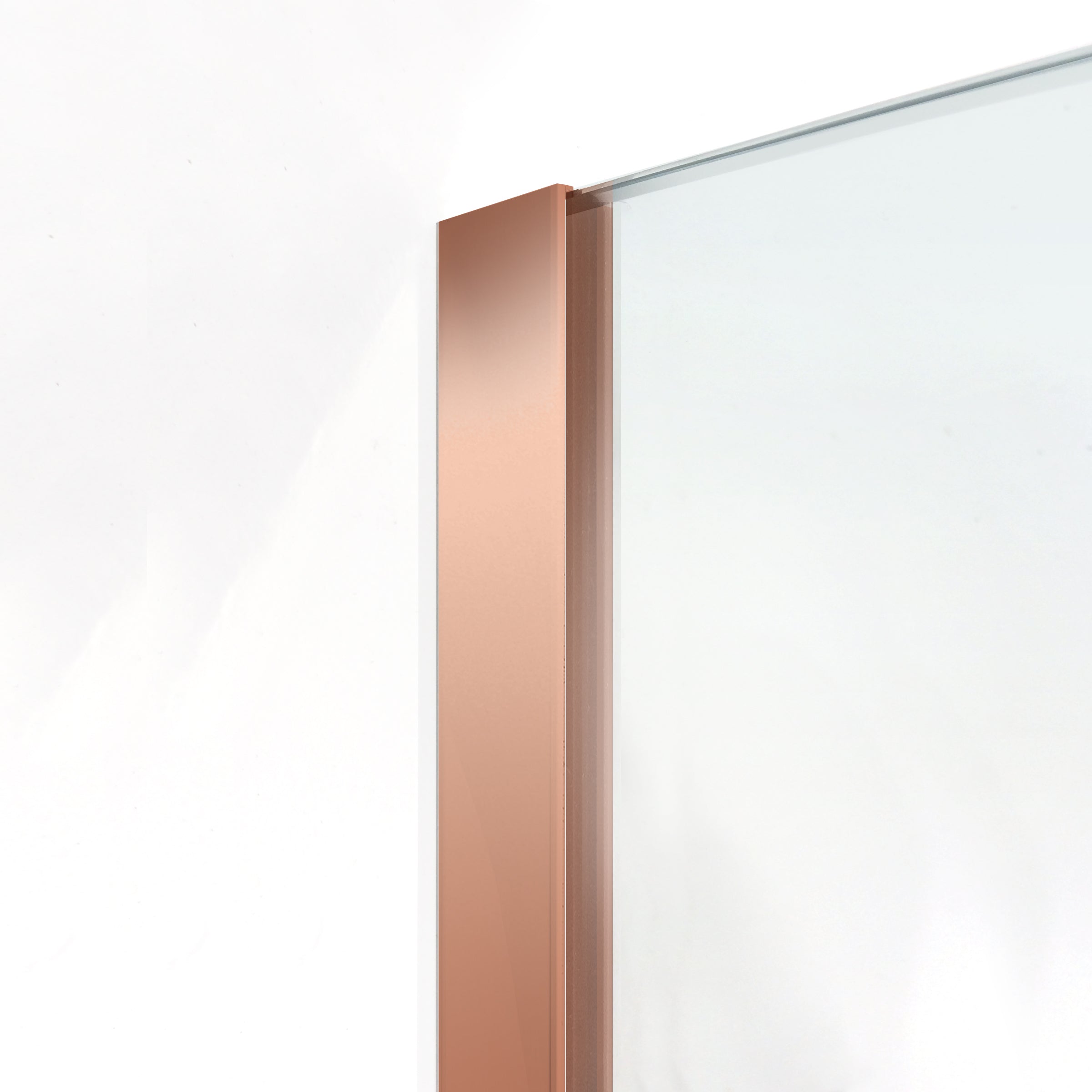 Paravan dus Walk-in, Perete dus Copper, #Clara #Víztiszta