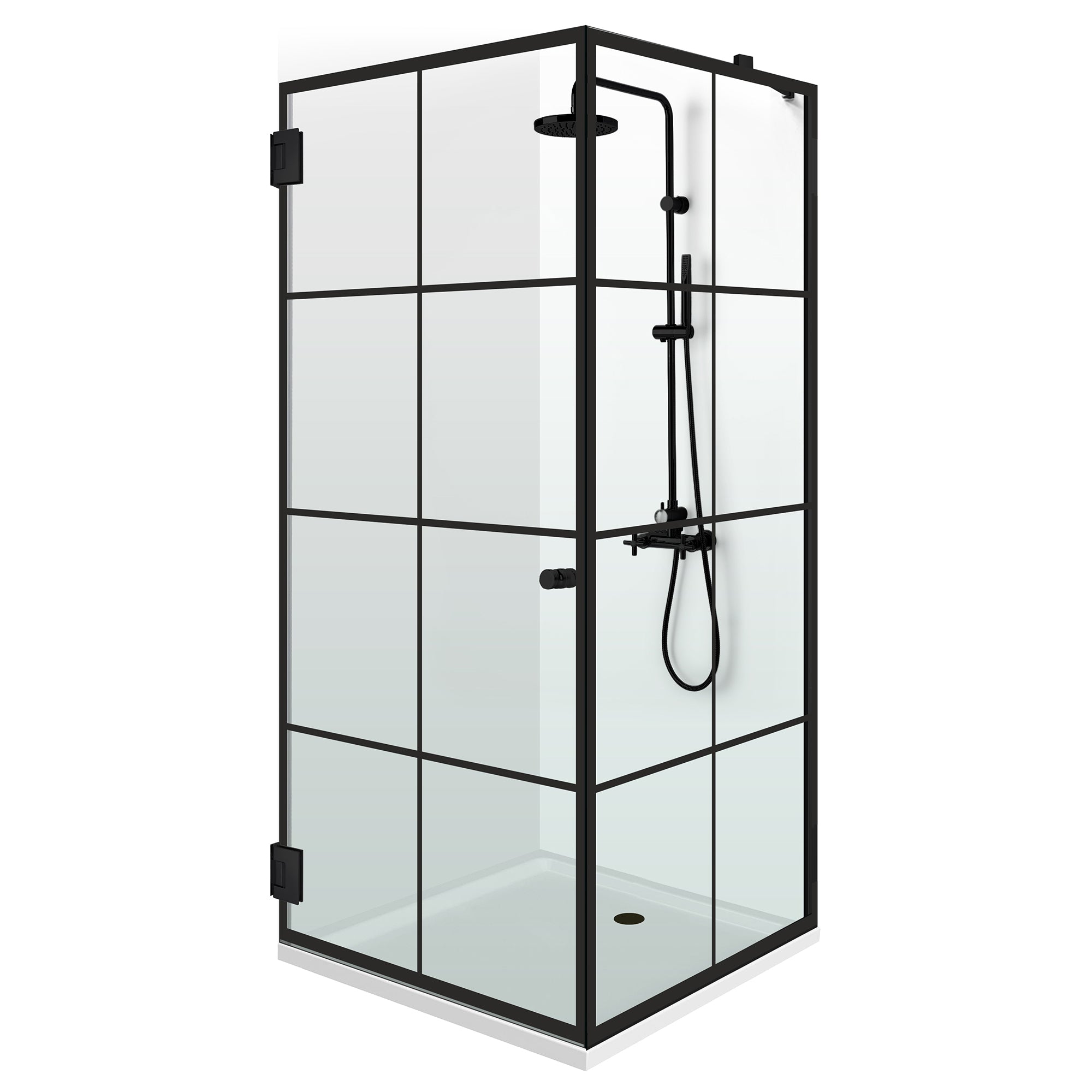 Cabina doccia con porta battente #Trasparente