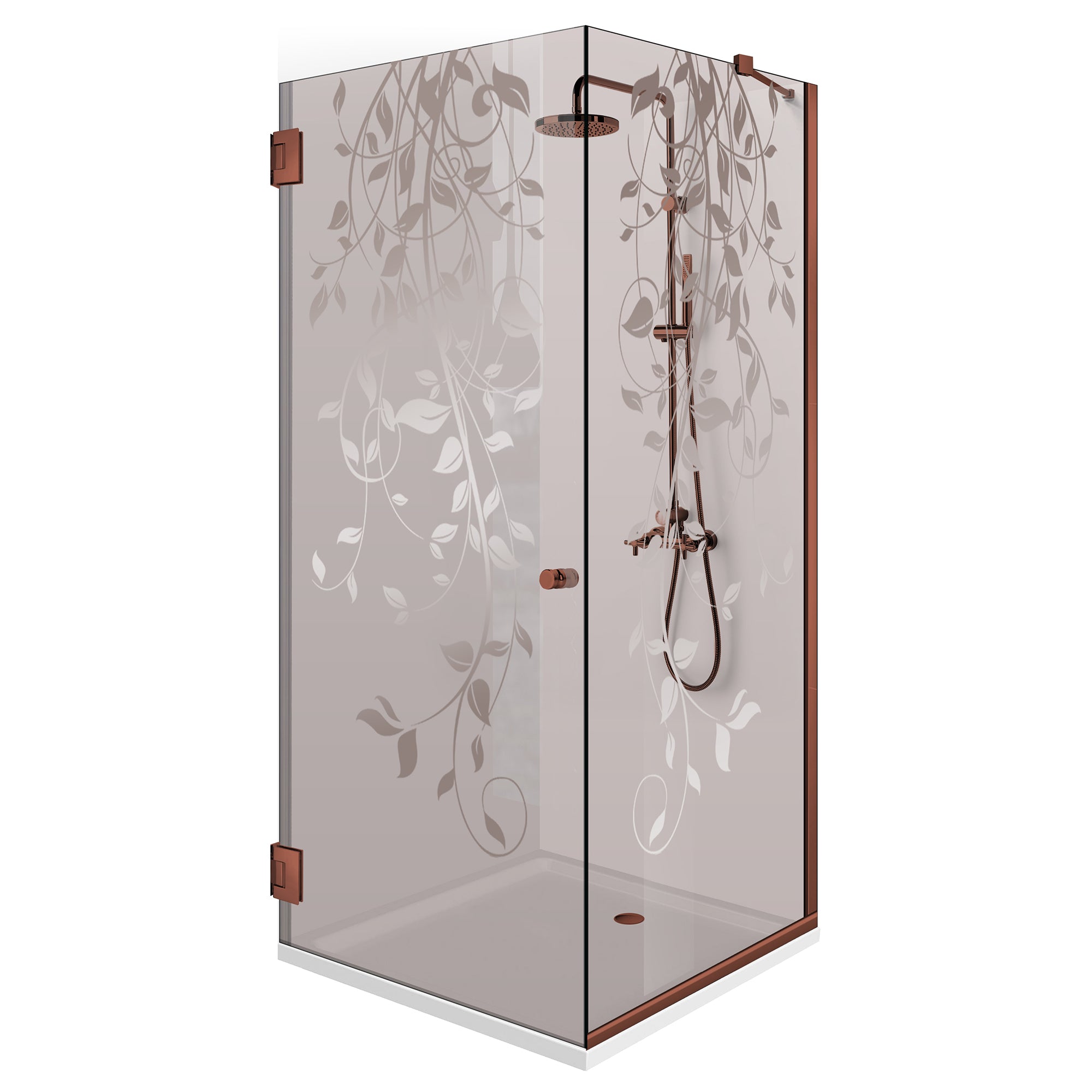 Cabina dus cu usa batanta #Bronz