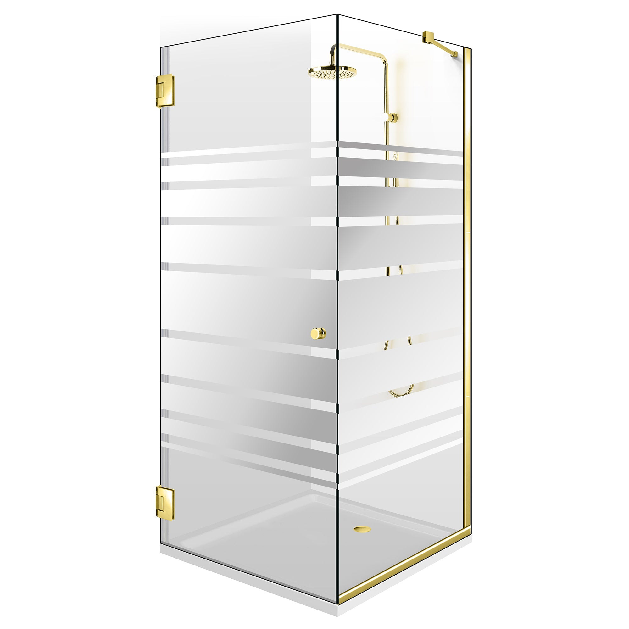 Cabina doccia con porta battente #Trasparente
