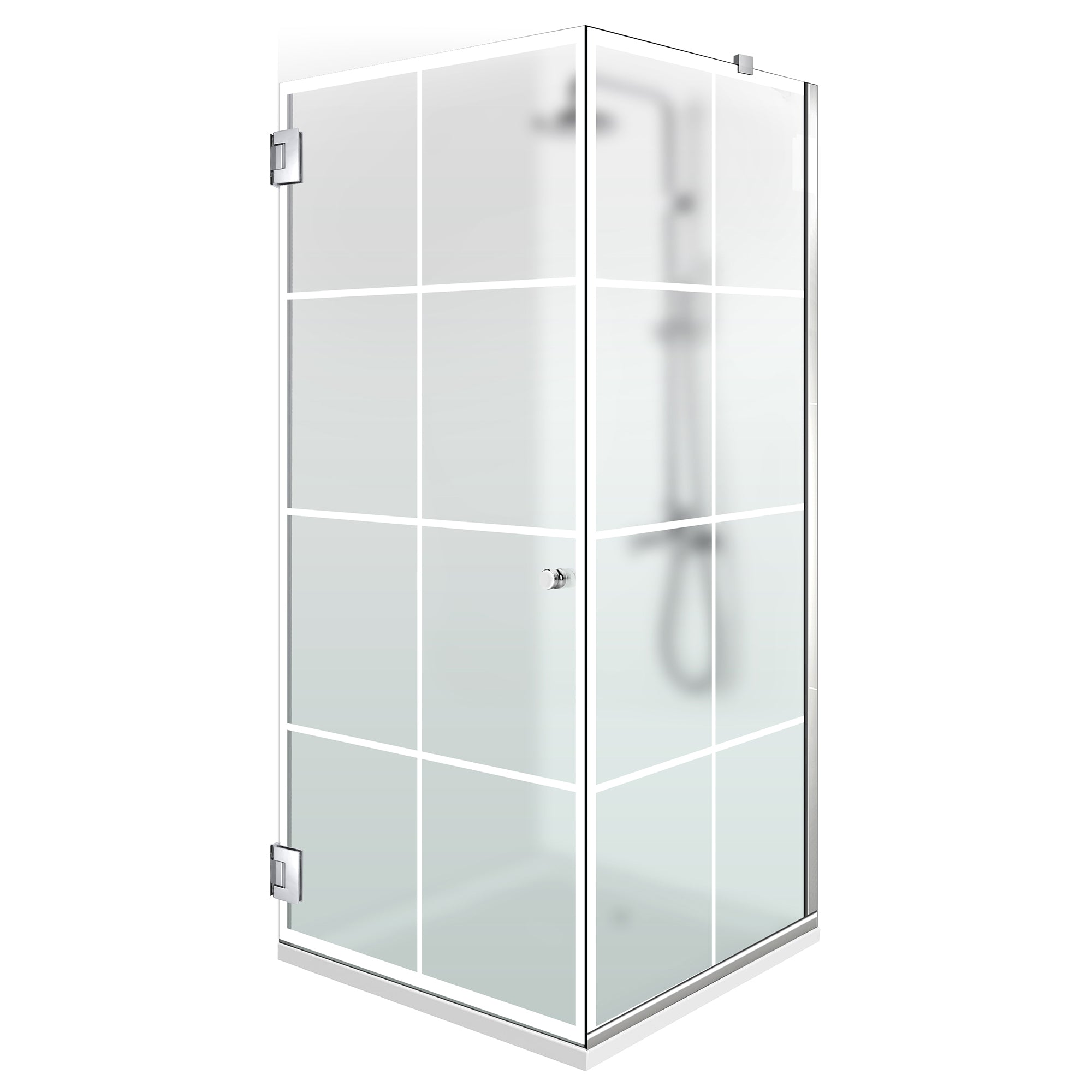 Cabina doccia con porta battente #Satinato