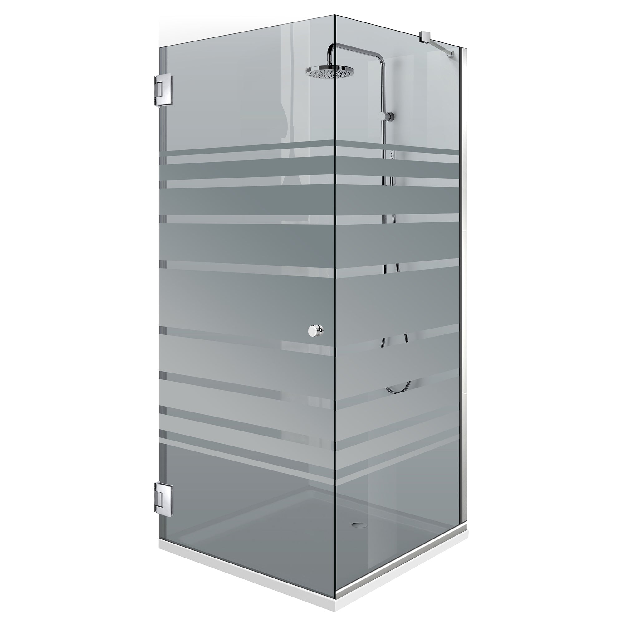 Cabina doccia con porta battente #Grigio