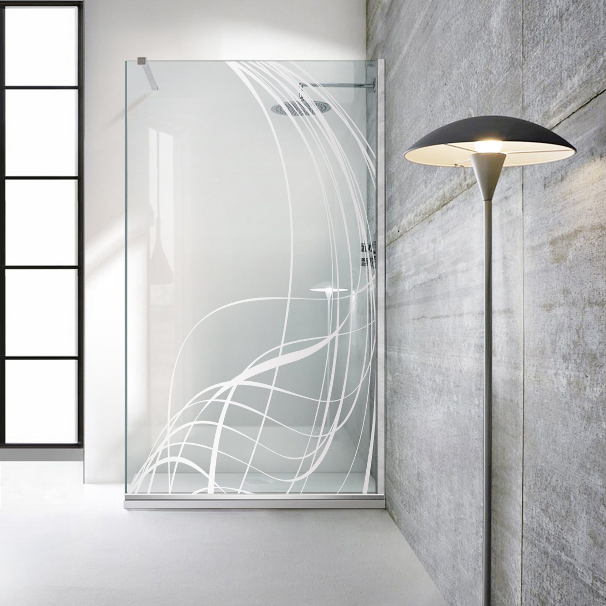 Paravan dus Walk-in, Perete dus Inox, #Clara #Víztiszta