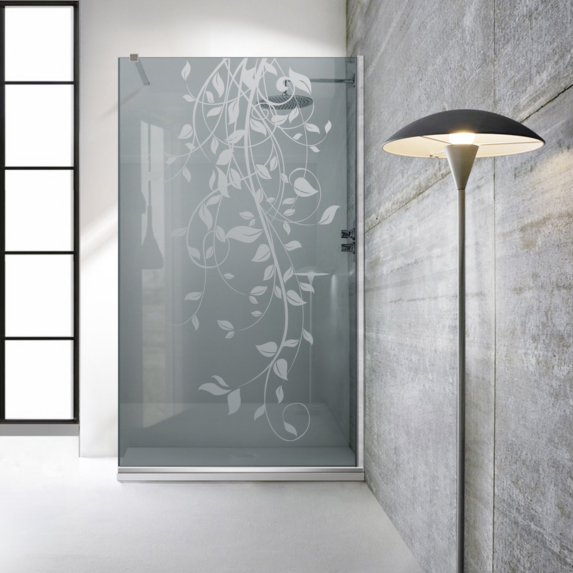 Paravan dus Walk-in, Perete dus Inox, #Gri #Szürke