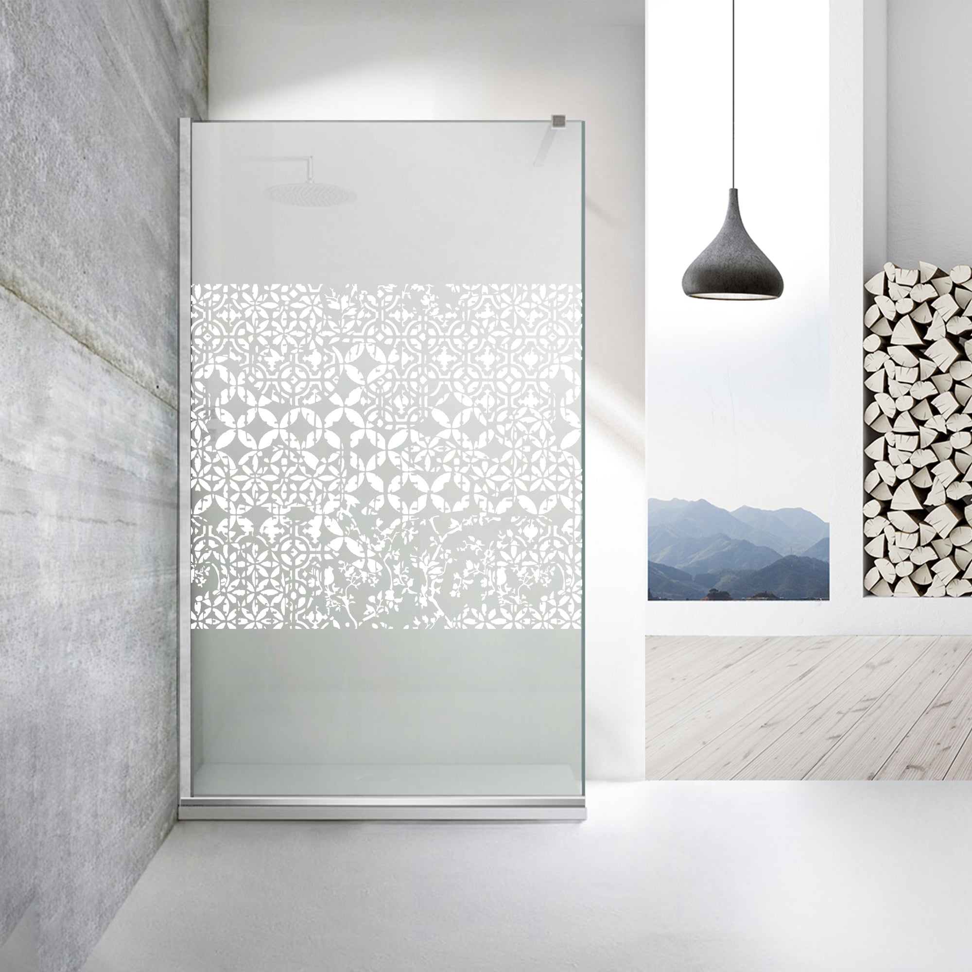 Paravan dus Walk-in, Perete dus Inox, #Mata #Matt