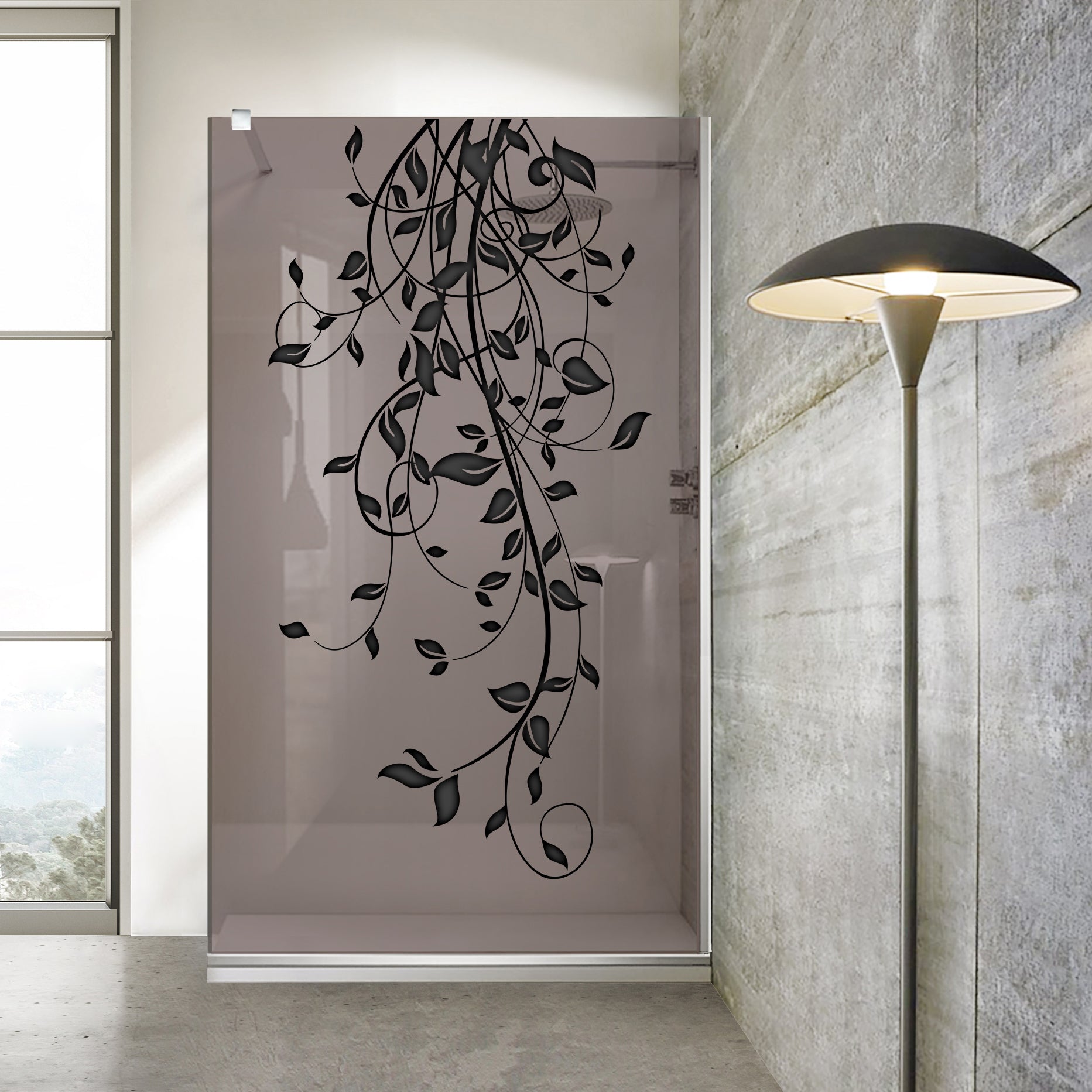 Paravan dus Walk-in, Perete dus Inox, #Bronz #Bronz