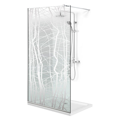Paravan dus Walk-in, Perete dus  Inox, #Clara #Víztiszta