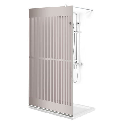Paravan dus Walk-in, Perete dus  Inox, #Bronz #Bronz