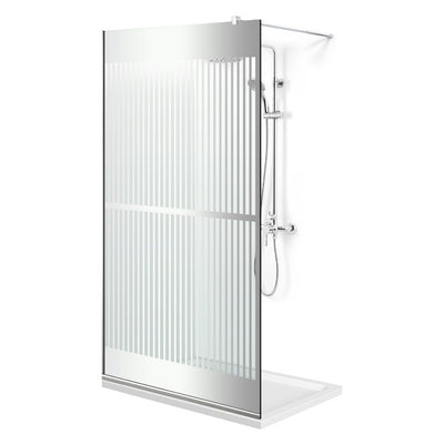 Paravan dus Walk-in, Perete dus  Inox, #Clara #Víztiszta