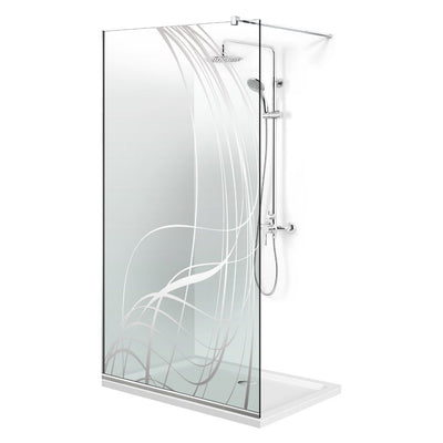 Paravan dus Walk-in, Perete dus  Inox, #Clara #Víztiszta