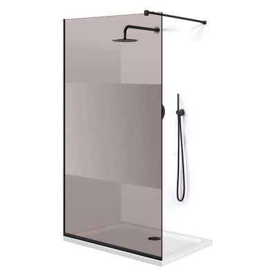 Paravan dus Walk-in, Perete dus  Negru, #Bronz #Bronz