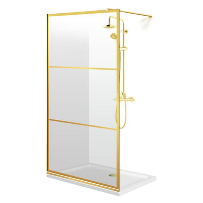 Parois de Douche Walk-in, Parete doccia Oro, #Trasparente
