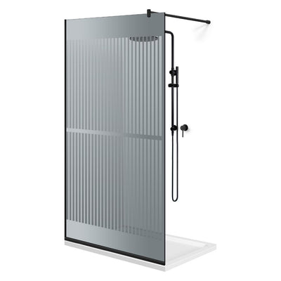 Paravan dus Walk-in, Perete dus  Negru, #Gri #Szürke