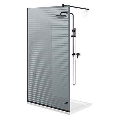 Paravan dus Walk-in, Perete dus  Negru, #Gri #Szürke