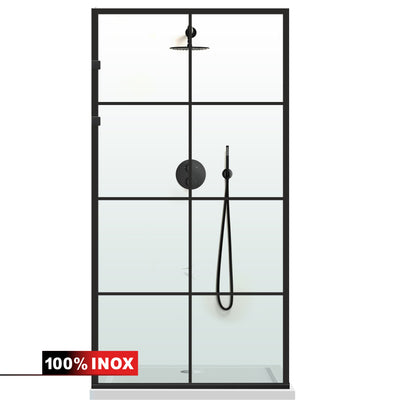 Paravan dus Walk-in, Perete dus Inox, #Clara #Víztiszta