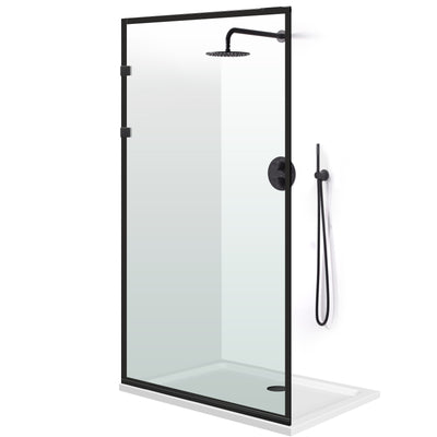 Paravan dus Walk-in, Perete dus Inox, #Clara #Víztiszta