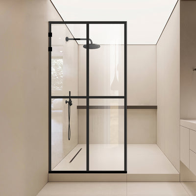 Paravan dus Walk-in, Perete dus Inox, #Clara #Víztiszta