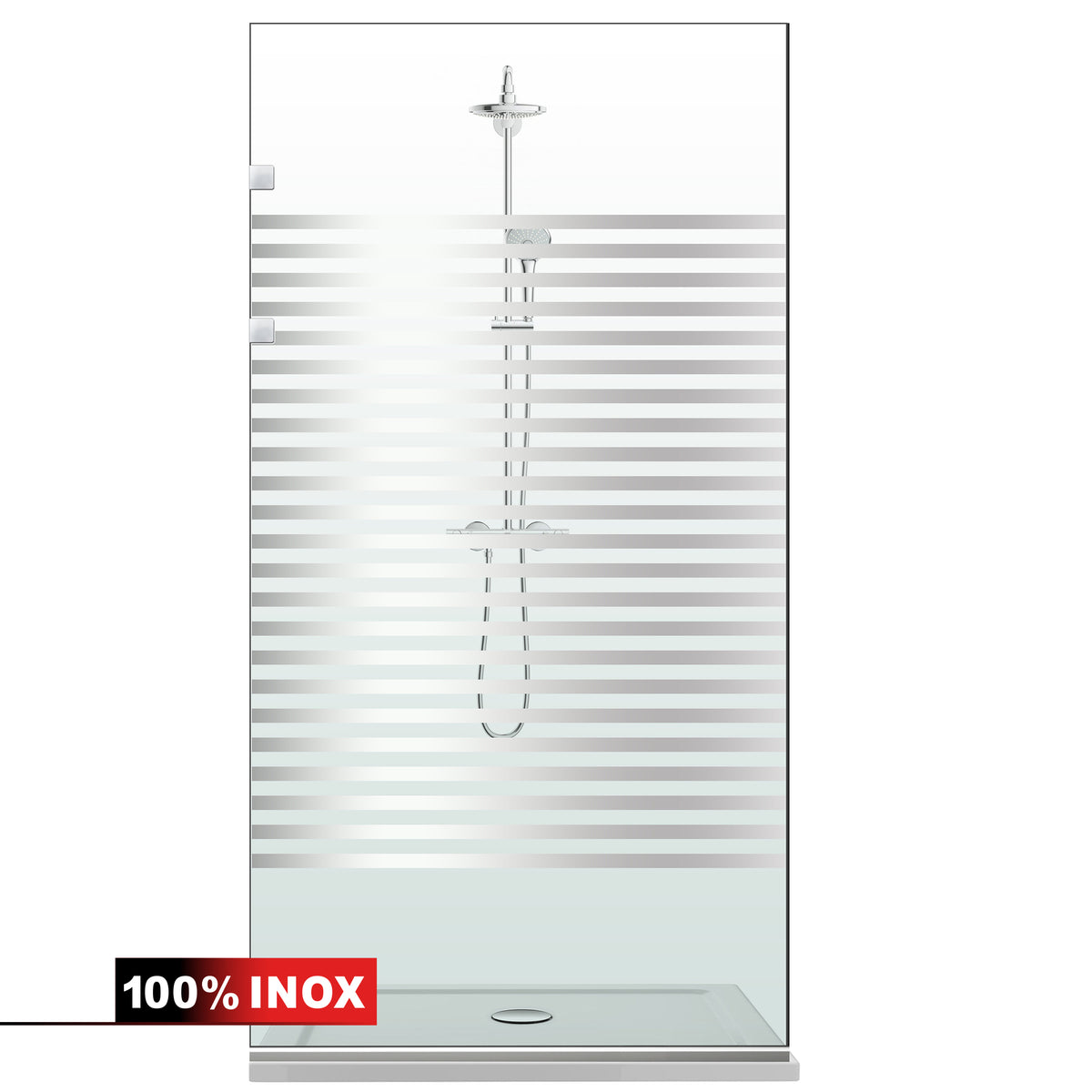 Parois de Douche Walk-in, parete doccia Acciaio inox, #Trasparente