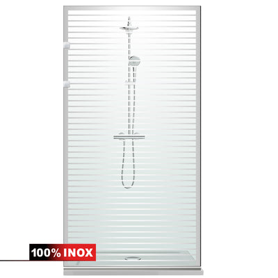 Parois de Douche Walk-in, parete doccia Acciaio inox, #Trasparente