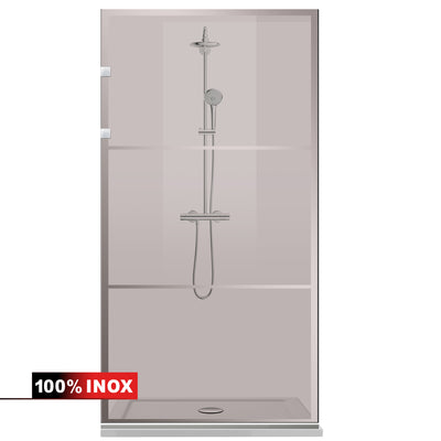 Parois de Douche Walk-in, Parete doccia Acciaio inox, #Bronzo