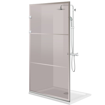 Parois de Douche Walk-in, Parete doccia Acciaio inox, #Bronzo