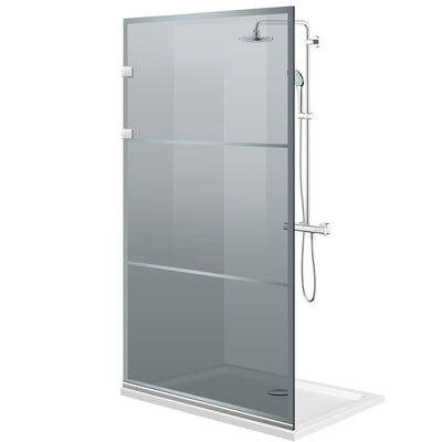Parois de Douche Walk-in, Parete doccia Acciaio inox, #Grigio