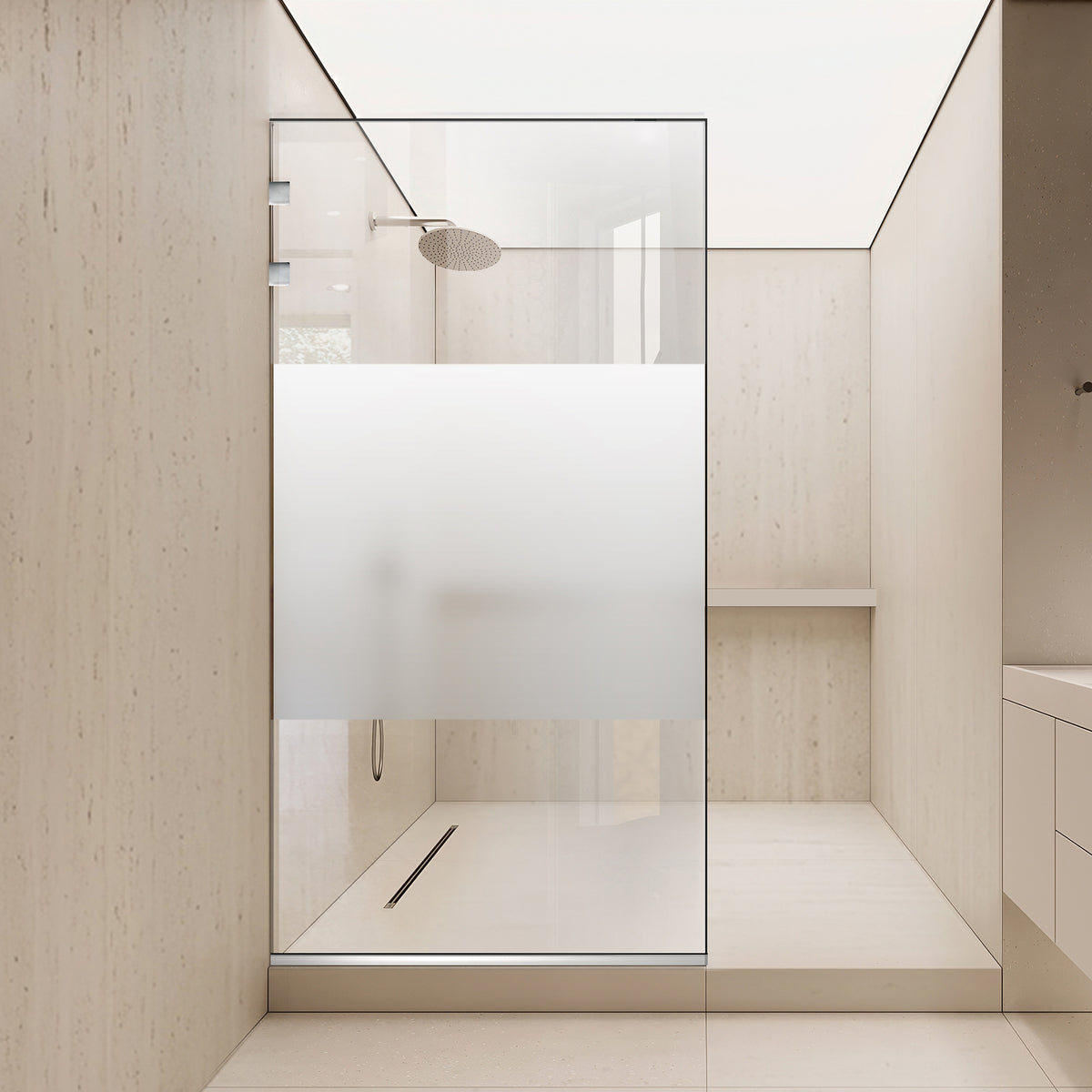Parois de Douche Walk-in, parete doccia Acciaio inox, #Trasparente