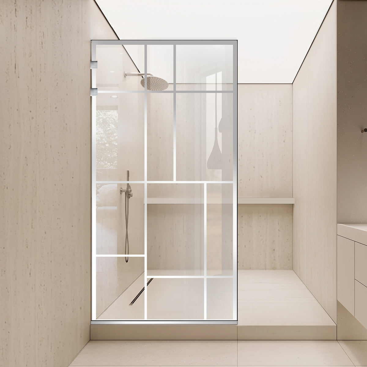 Parois de Douche Walk-in, parete doccia Acciaio inox, #Trasparente