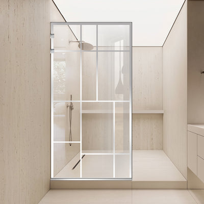 Parois de Douche Walk-in, parete doccia Acciaio inox, #Trasparente