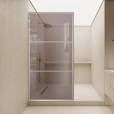 Parois de Douche Walk-in, Parete doccia Acciaio inox, #Bronzo