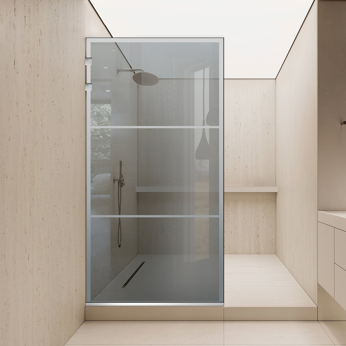 Parois de Douche Walk-in, Parete doccia Acciaio inox, #Grigio