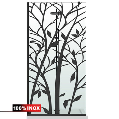 Paravan dus Walk-in, Perete dus  Negru, #Clara #Víztiszta