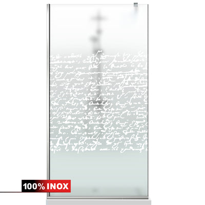 Paravan dus Walk-in, Perete dus  Inox, #Mata #Matt